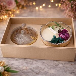 Elegant Botanical Gift Set, Premium Occasional & Corporate Candle Gift Hampers
