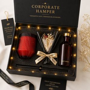 Luxury Red Elegance Hamper, Gift Hamper Candles