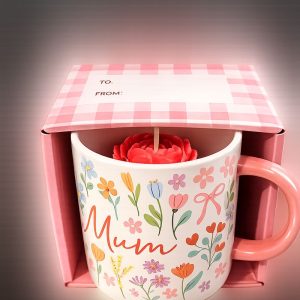 Mum Floral Mug Candle Gif 💖